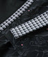 Check Ribbon Panel Dress